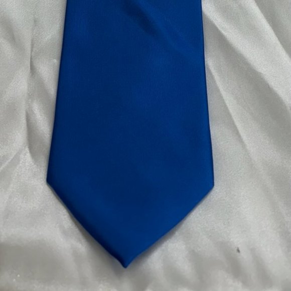 Moda Di Raza Blue Microfiber Necktie - Picture 2 of 6